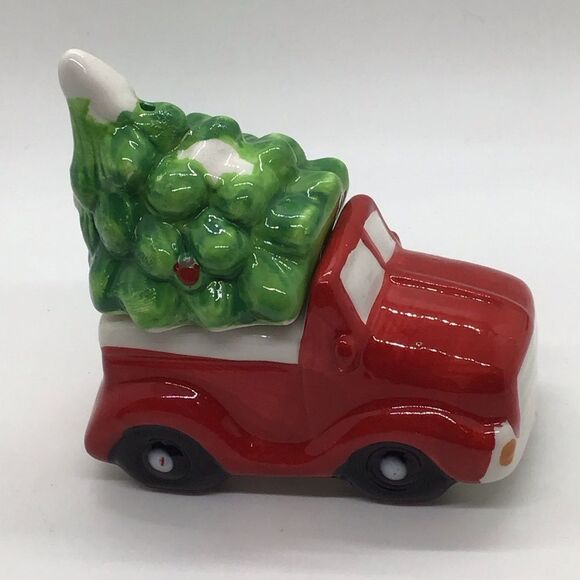 Red Christmas Truck with Tree Shaker Set - Picture 1 of 6